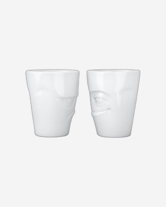 58 Products Mug set no.1 - grumpy & impish white