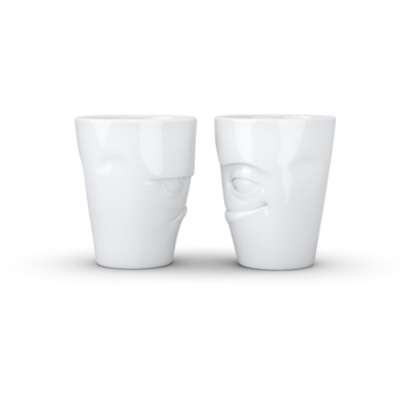 58 Products Mug set no.1 - grumpy & impish white