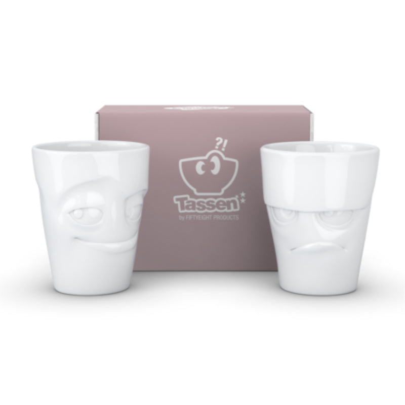 58 Products Mug set no.1 - grumpy & impish white