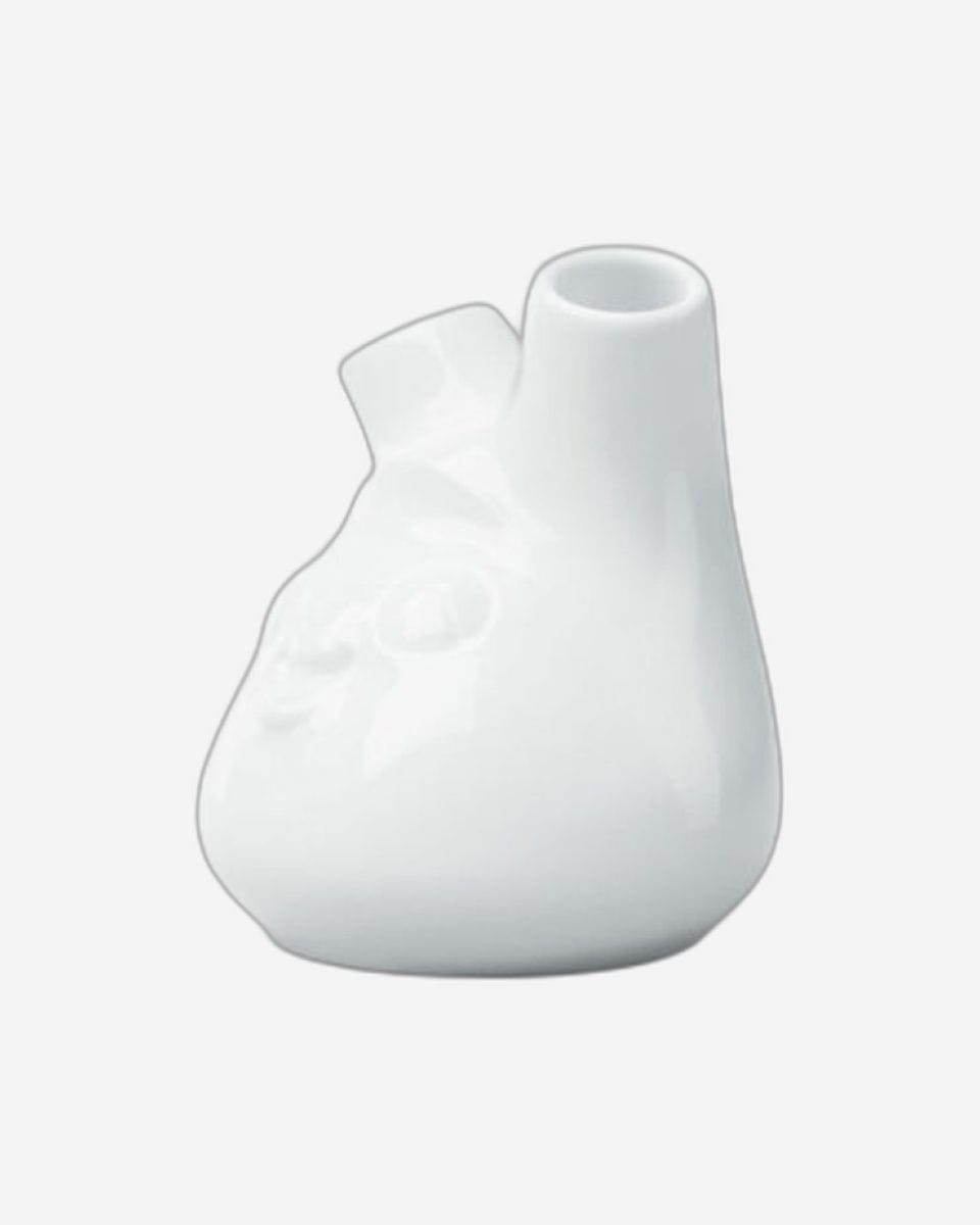 58 Products small Vase - cheeky (round) white - 2 flowers