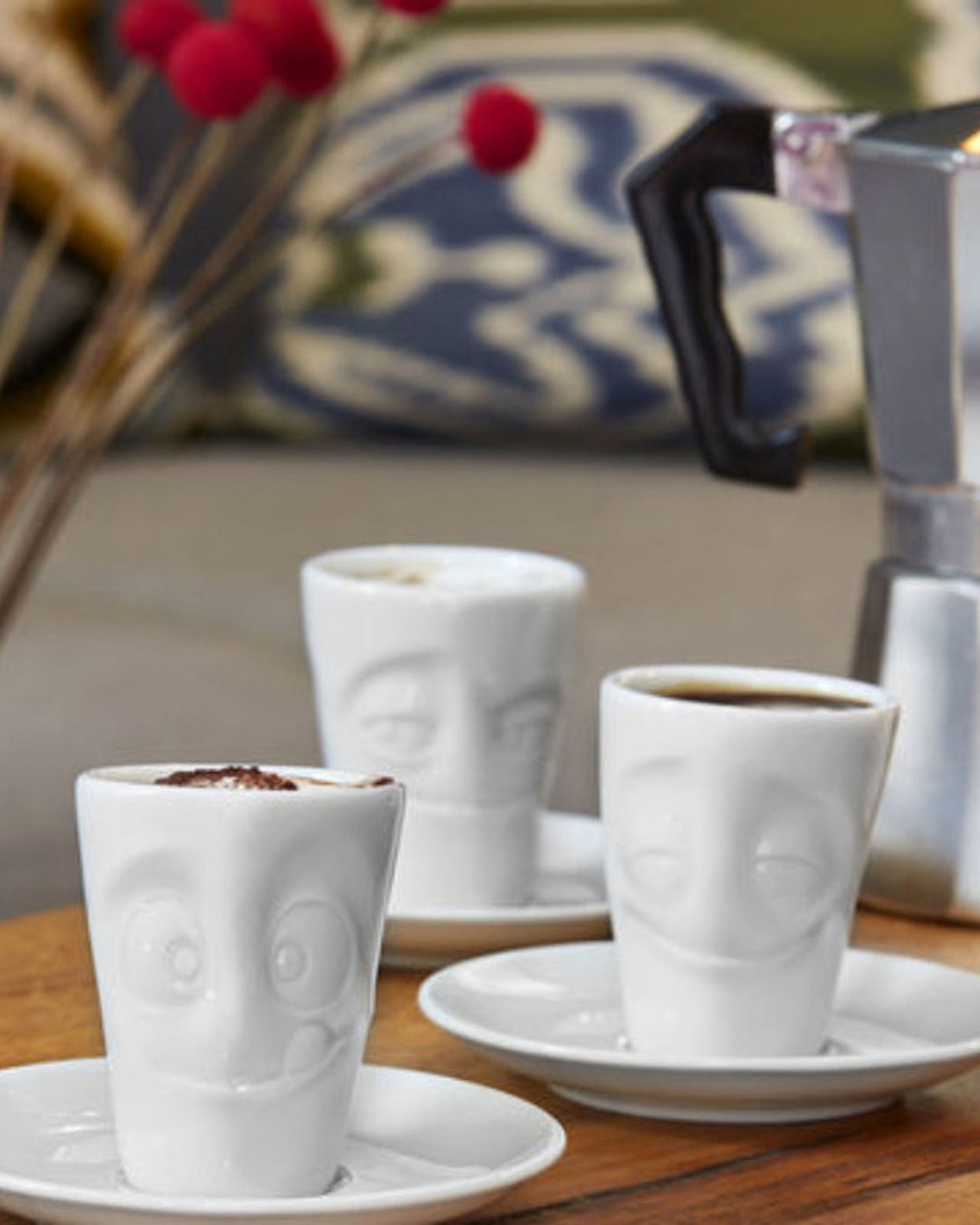 58 Products Espresso Mug with handle - impish white