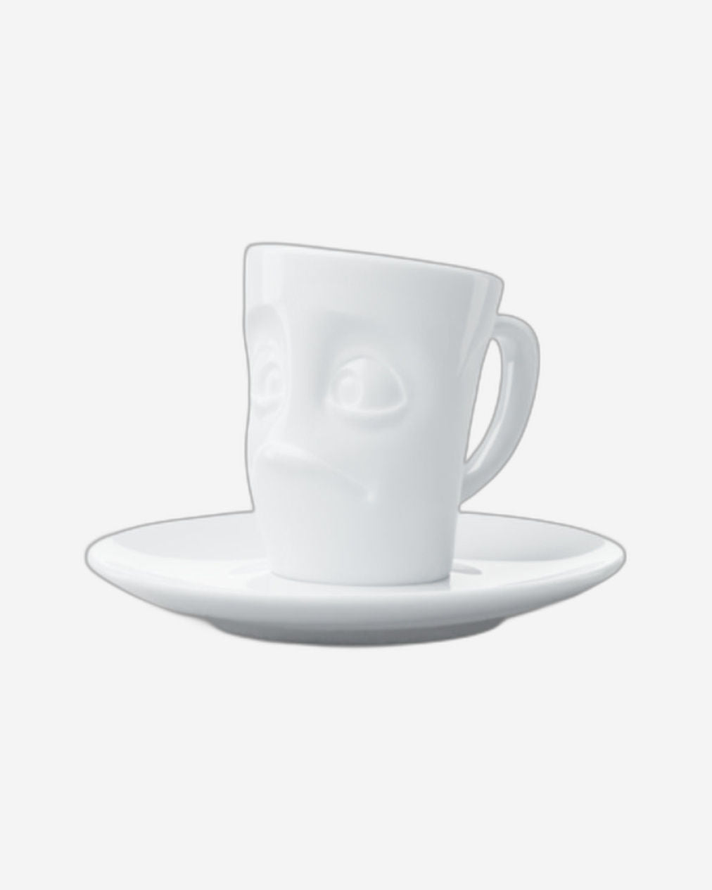 58 Products Espresso Mug with handle - buffled white