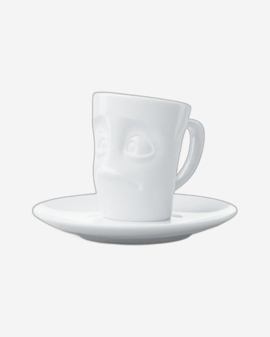 58 Products Espresso Mug with handle - buffled white