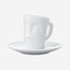58 Products Espresso Mug with handle - buffled white