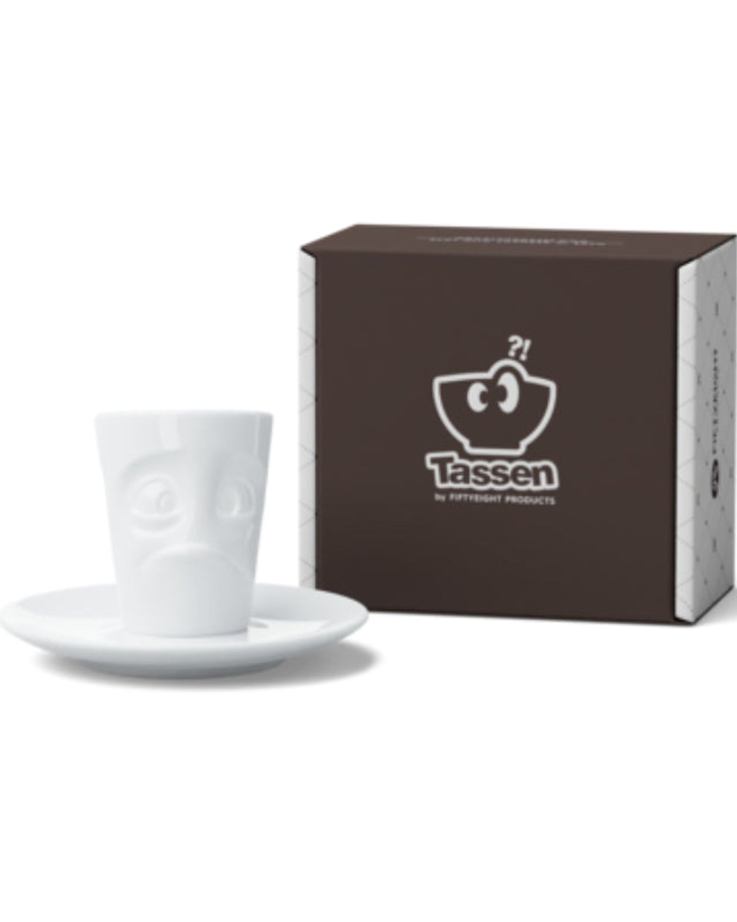 58 Products Espresso Mug with handle - buffled white