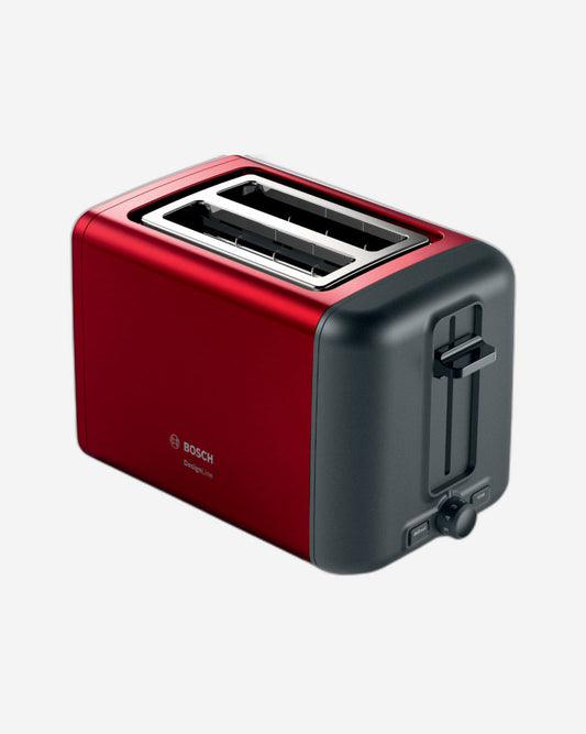 Bosch DesignLine Compact Toaster TAT3P424GB 970W Red