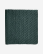 Ted Baker "T" Quilted Bedspread and Pillow Shams in Forest Green