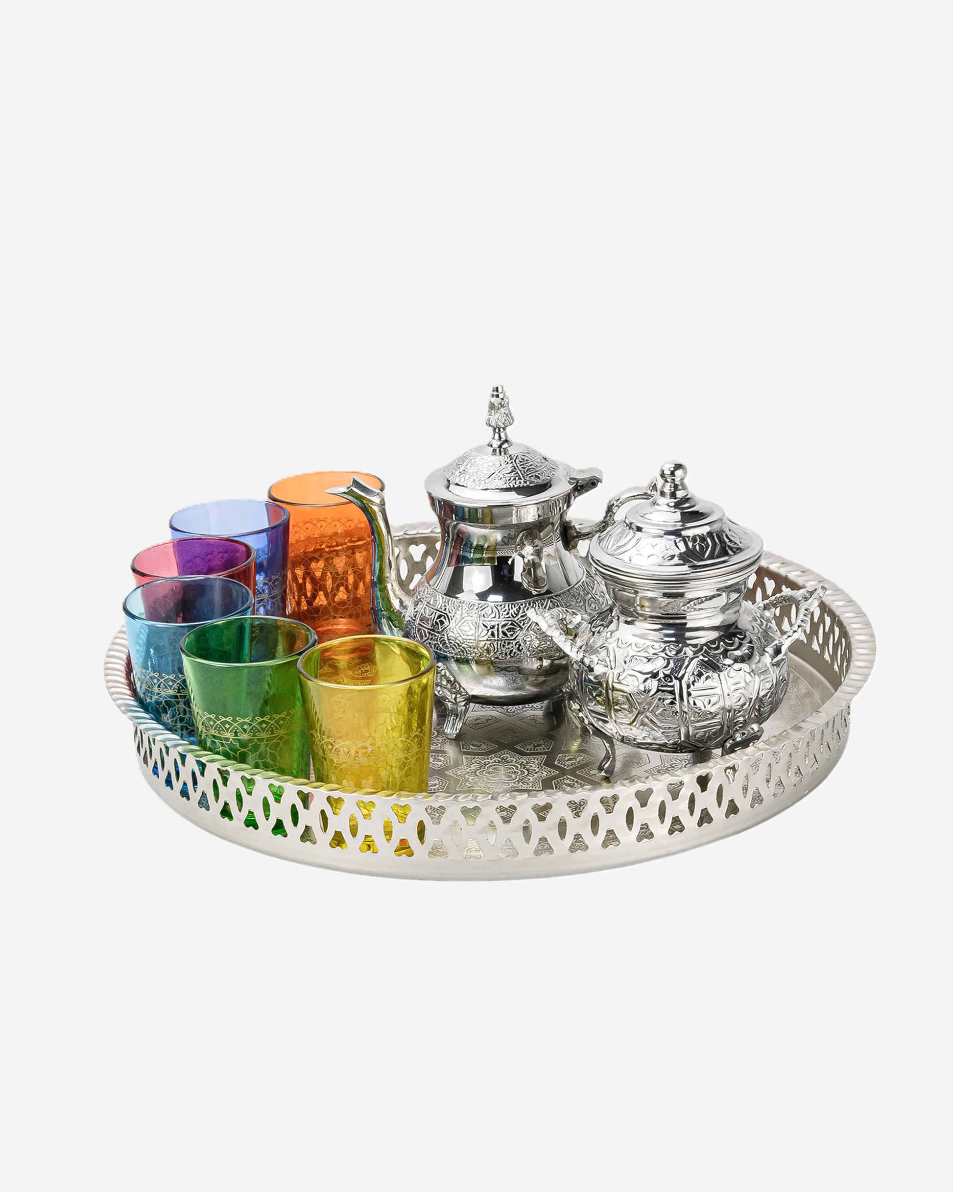 Cuisine Art Brass Moroccan Tea Set