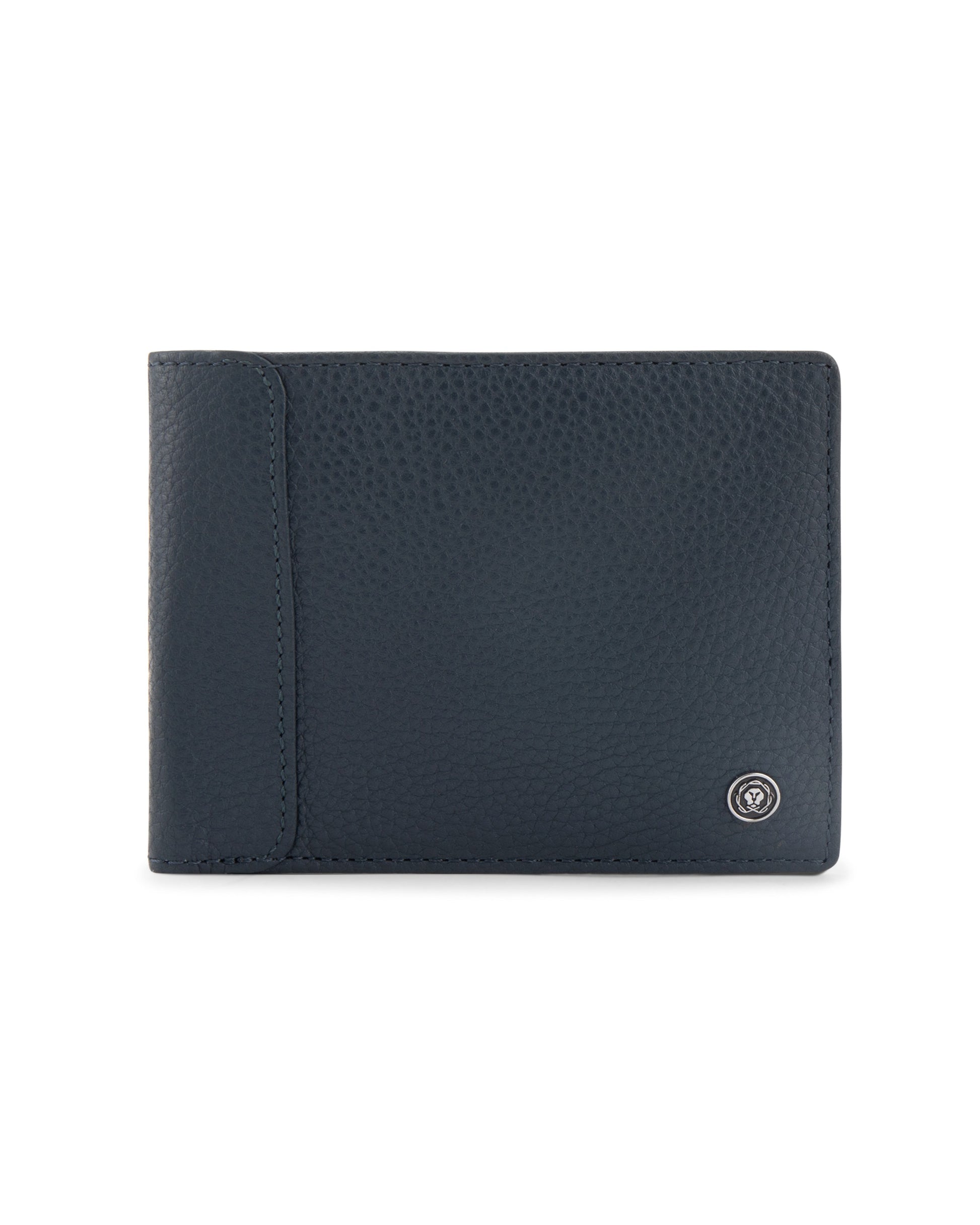 CROSS Pebble Leather 8CC Classic Fold Wallet - Navy Blue