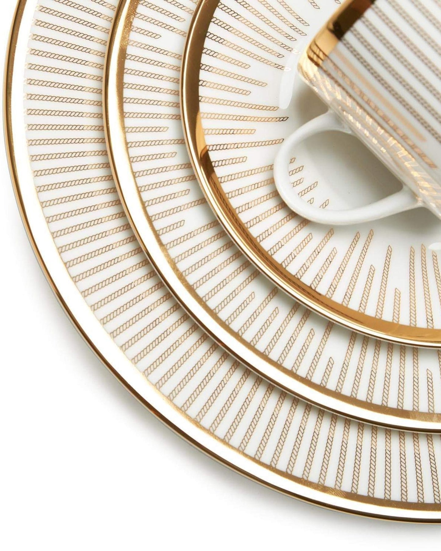 Dankotuwa Dinner Set 24Pc Kane Gold