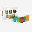 Cuisine Art Brass Moroccan Jora Deco Glass Set 6Pc V3