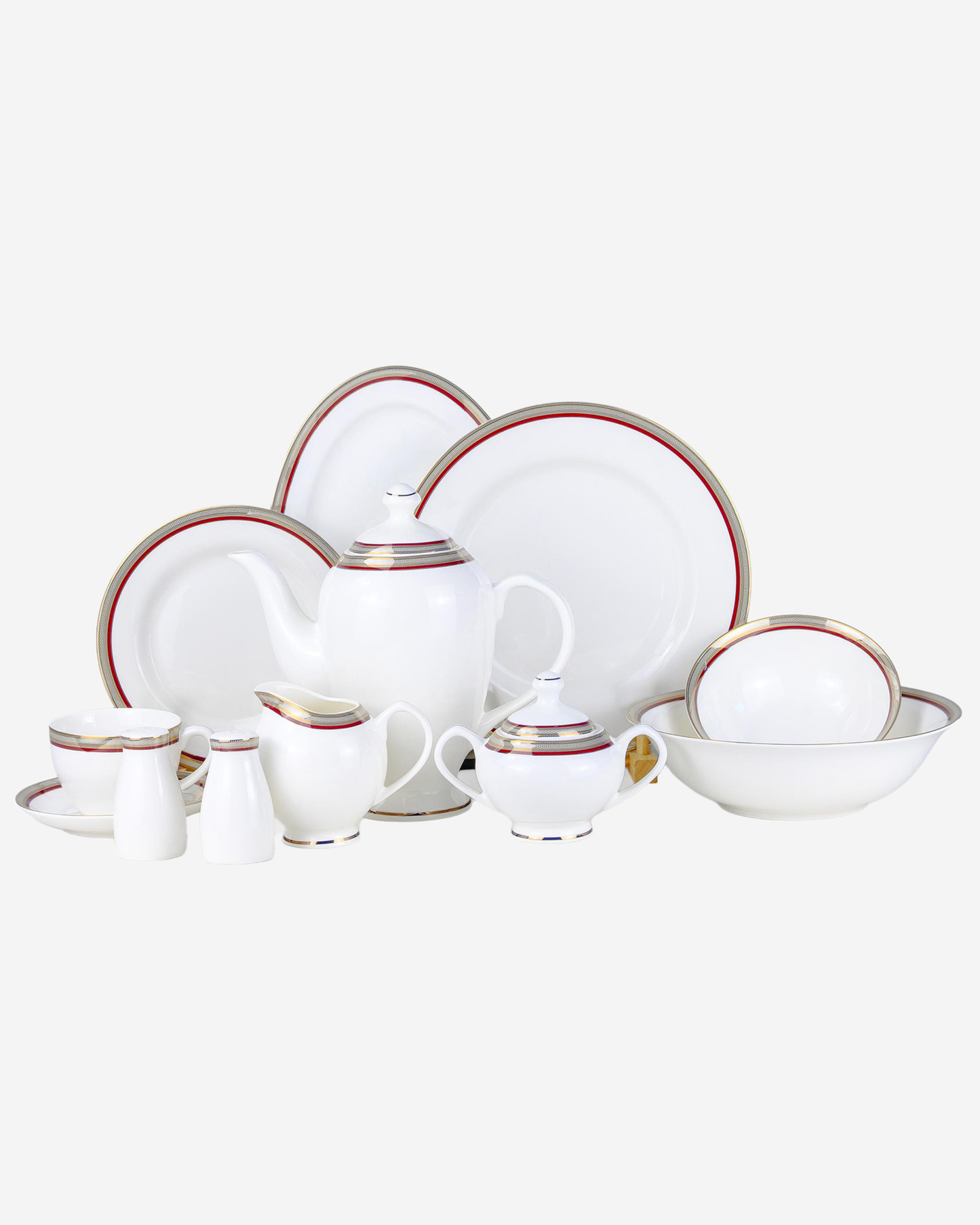 Shallow LUMA Dinnerware Set 47 pcs