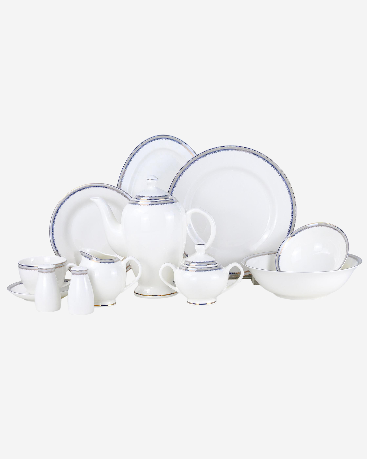 Shallow MIRA Dinnerware Set 47 pcs