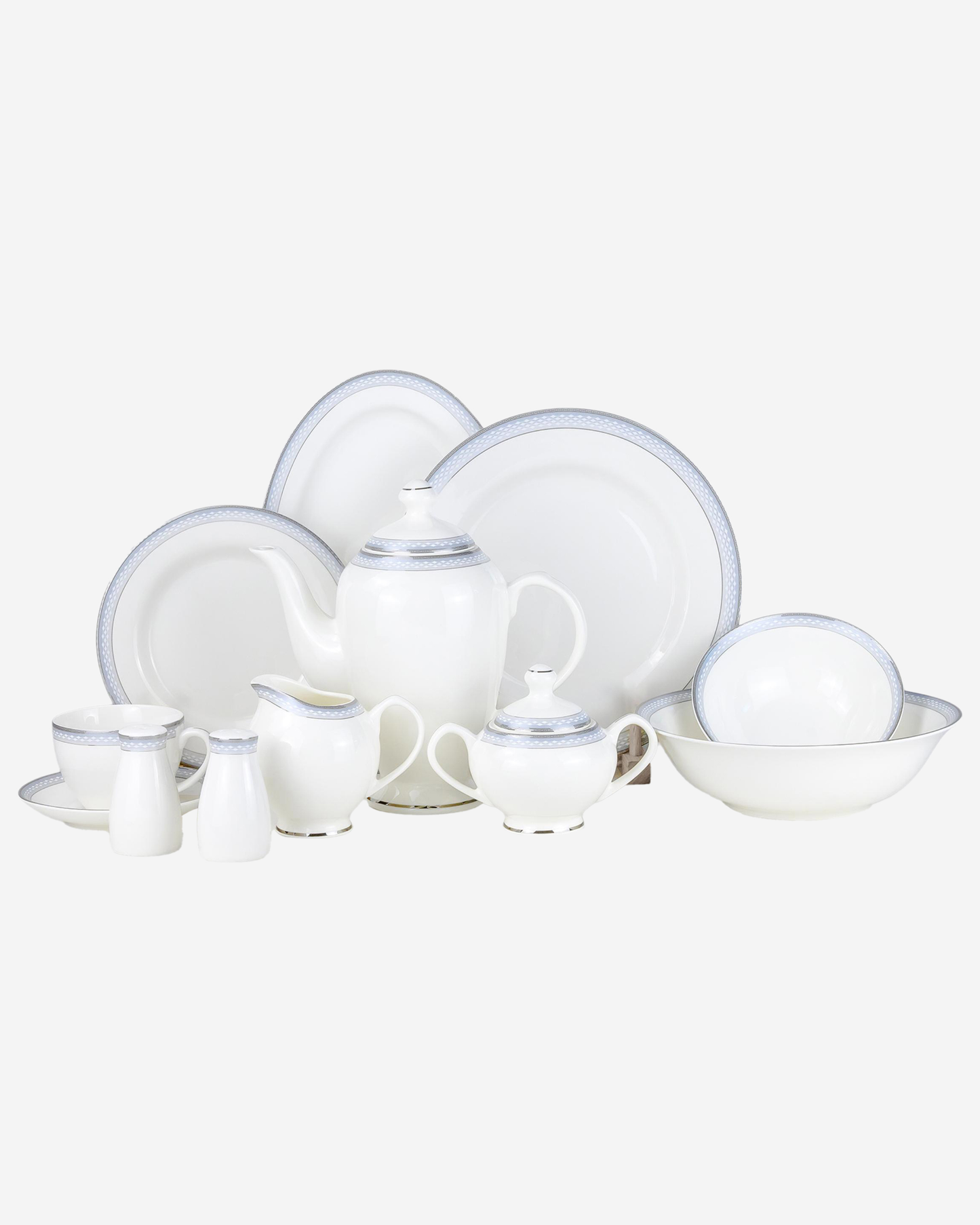 Shallow ZIYA Dinnerware Set 47 pcs