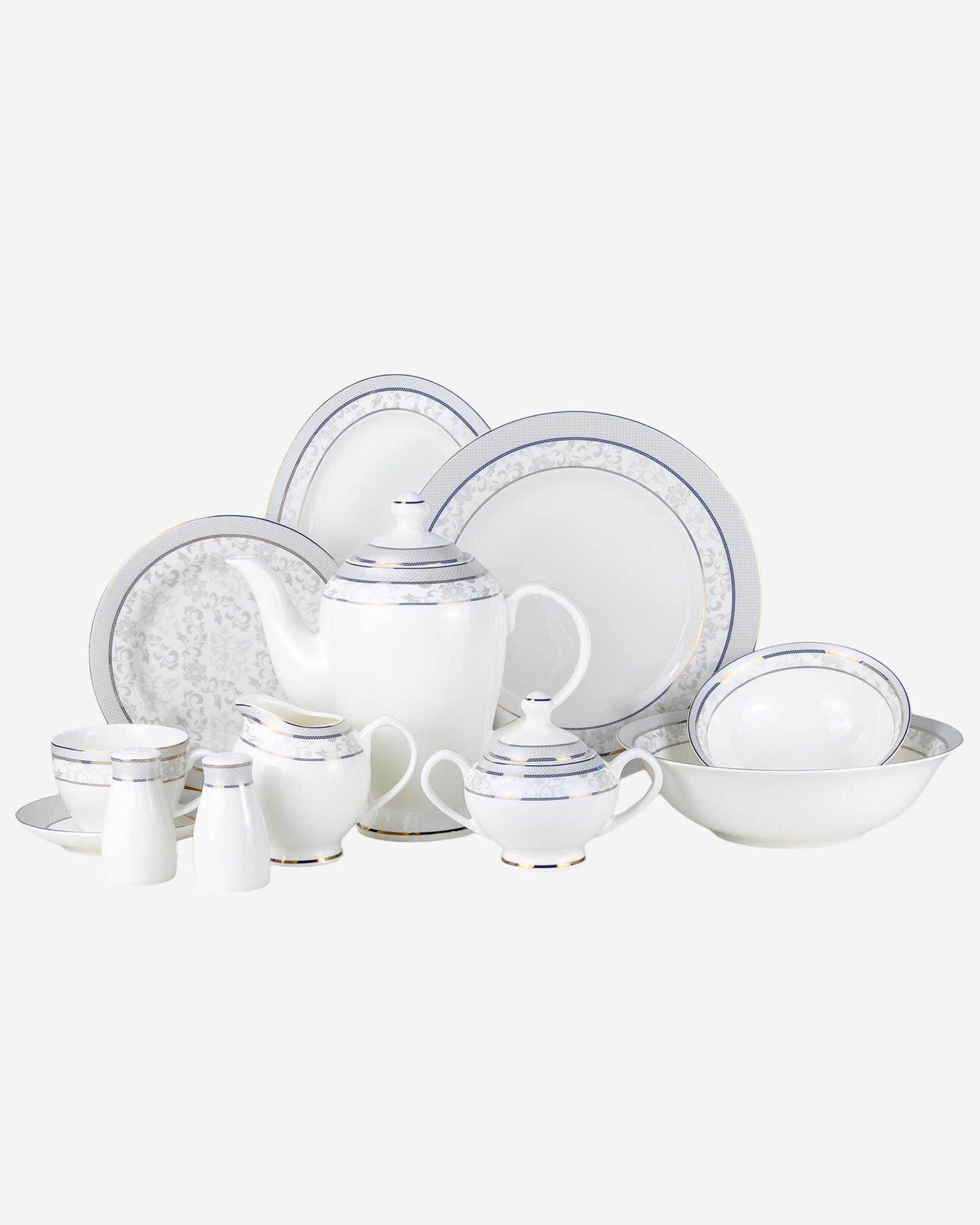 Shallow ZOHA Dinnerware Set 47 pcs