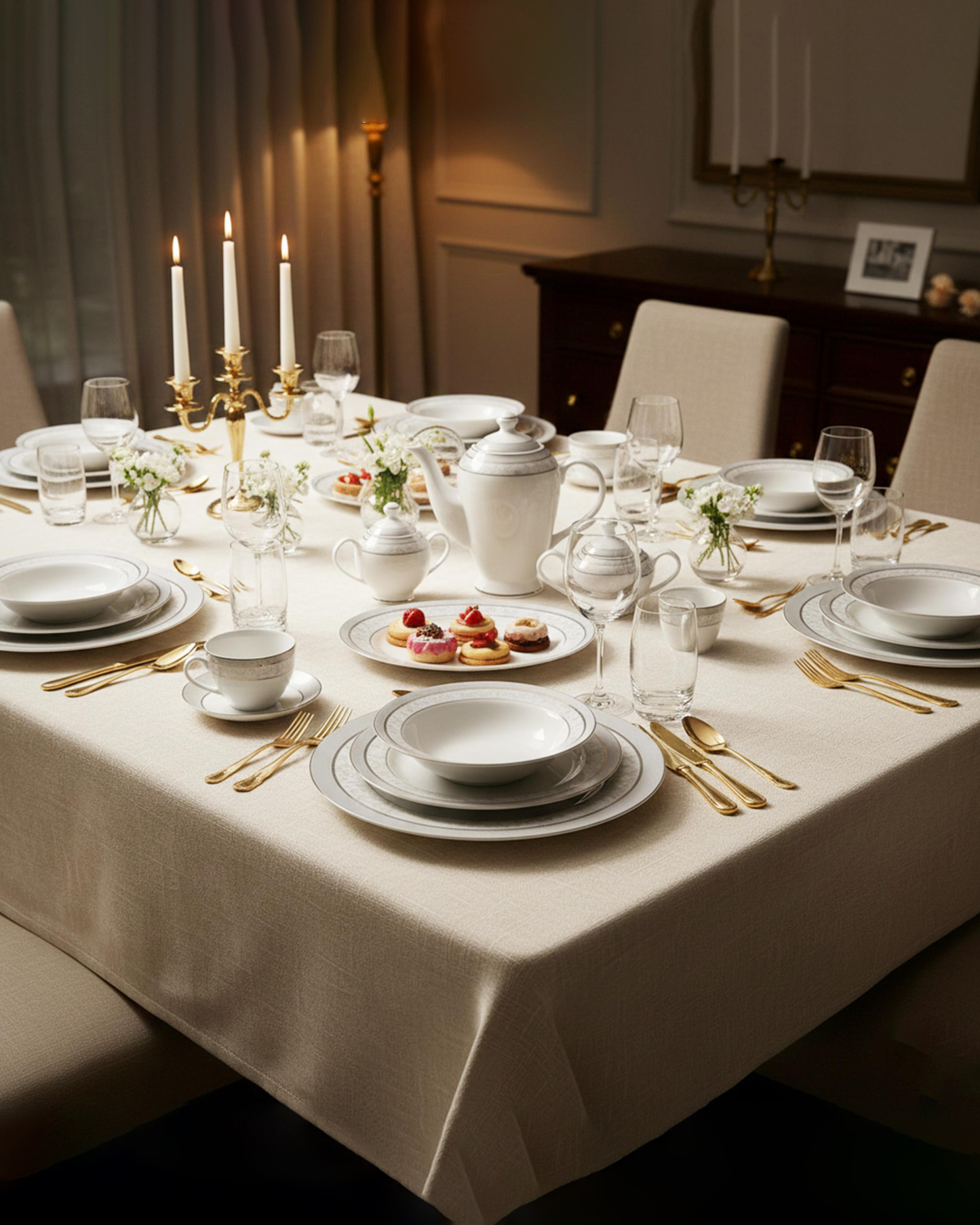 Shallow ZOHA Dinnerware Set 47 pcs