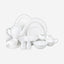 Cuisine Art Dinnerware Set 47Pc White