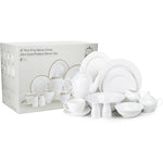 Cuisine Art Dinnerware Set 47Pc White