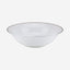 Shallow Porcelain Sahara Bowl with Gold Rim, White, 23 cm, Elegant Porcelain Serving Bowl for Soup, Salad & Desserts