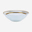 Shallow Porcelain Royal Bowl with Gold Rim, White, 23 cm, Elegant Serving Bowl for Soup, Salad, Dessert & More