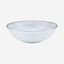 Shallow Porcelain Elegance Bowl with Gold Rim, White, 23 cm, Elegant Serving Bowl for Soup, Salad, Dessert & More