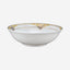Shallow Porcelain Prestige Bowl with Gold Rim, White, 23 cm, Elegant Serving Bowl for Soup, Salad, Dessert & More