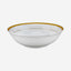 Shallow Porcelain Palazzo Bowl with Gold Rim, White, 23 cm, Elegant Serving Bowl for Soup, Salad, Dessert & More