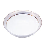 Shallow 23 cm Porcelain Bowl, Elegant White Serving Bowl for Soup, Salad, Dessert & More