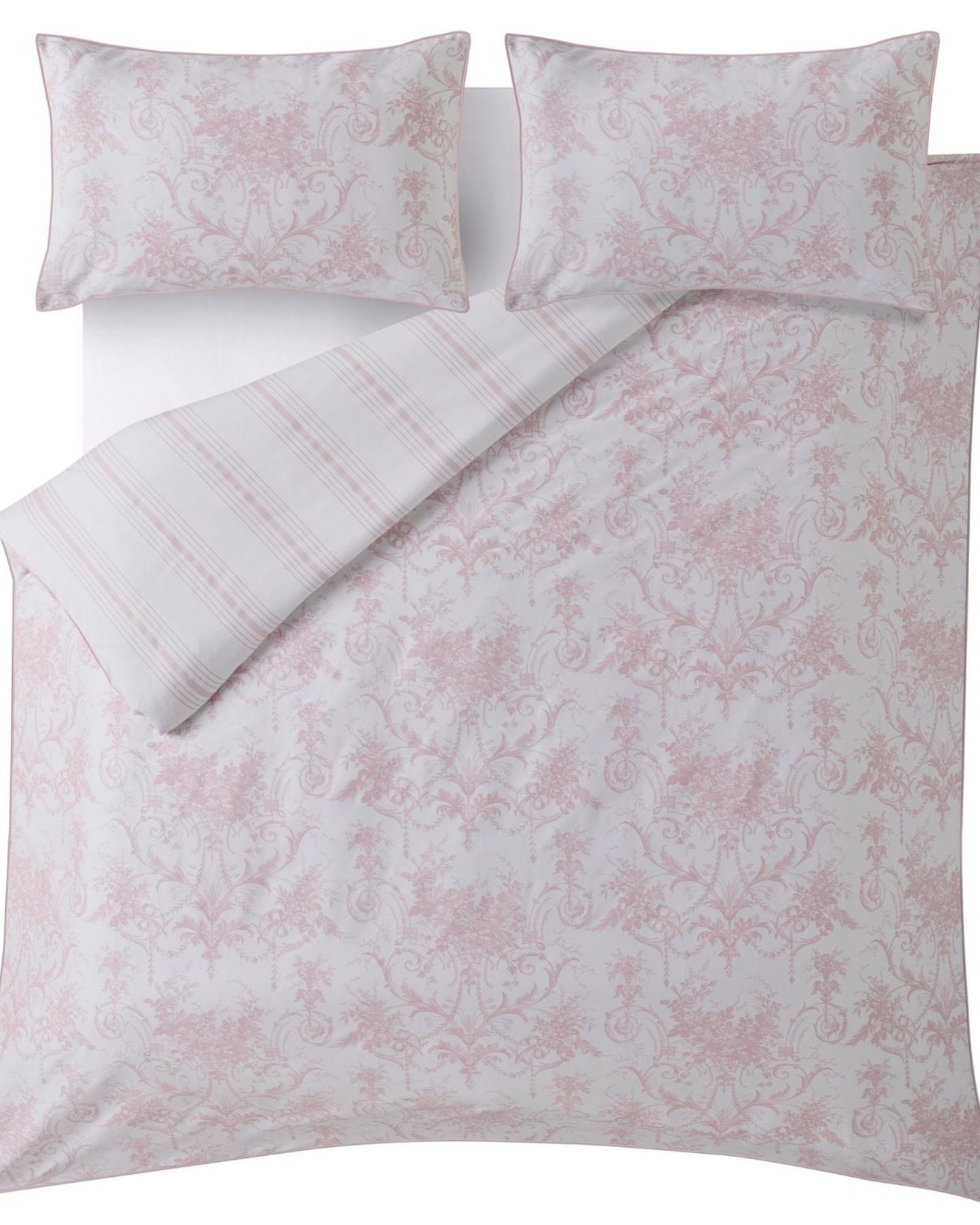 Laura Ashley "Tuileries" Duvet Cover Set in Blush Pink
