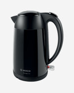 Bosch DesignLine Stainless Steel Cordless Kettle, 1.7 Litres, 3000W - Black, TWK3P423GB