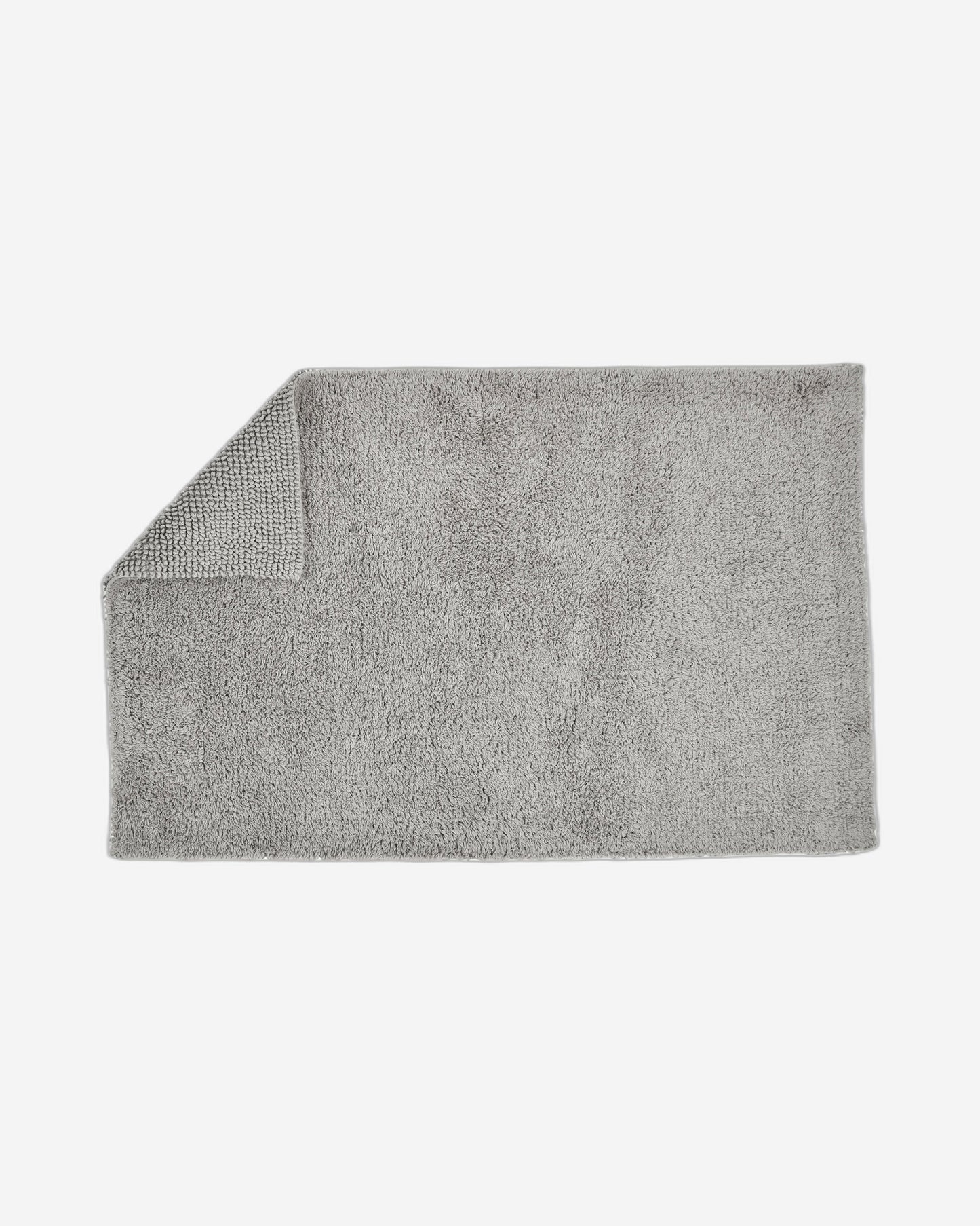 Christy Bath Rug Reversible Silver