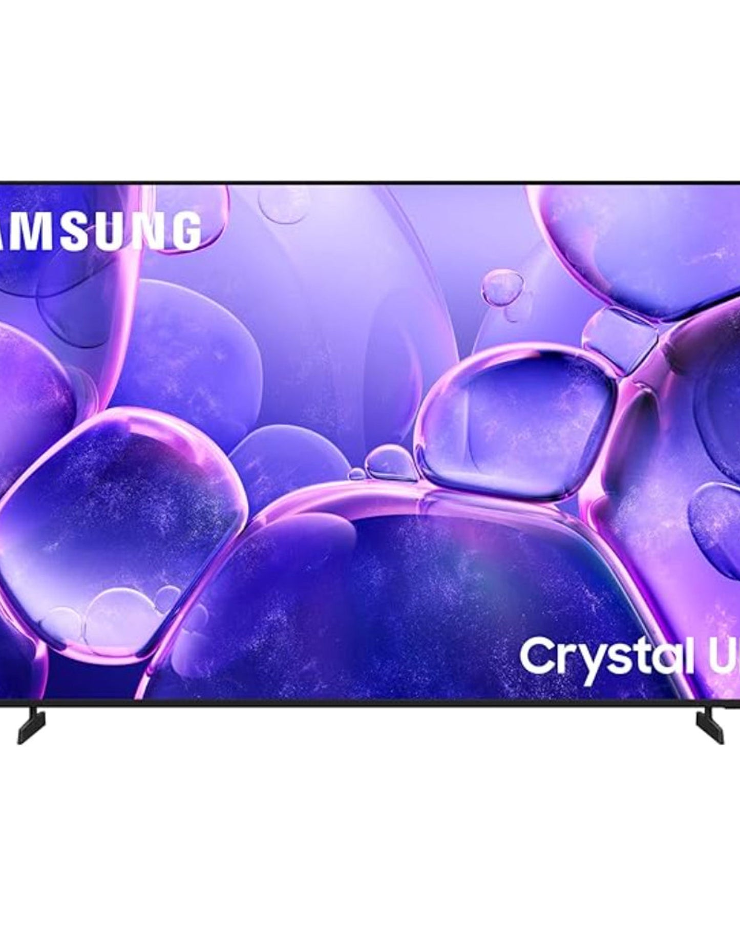 Samsung 65 Inch Crystal UHD TV, U8000F, 4K, Crystal Processor 4K, MetalStream Design, Samsung Knox Security, Endless Free Content, Smart TV, UA65U8000FUXZN (2025 - UAE Version)