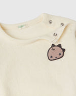 Sweatshirt in recycled cotton blend