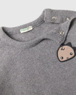 Sweatshirt in recycled cotton blend