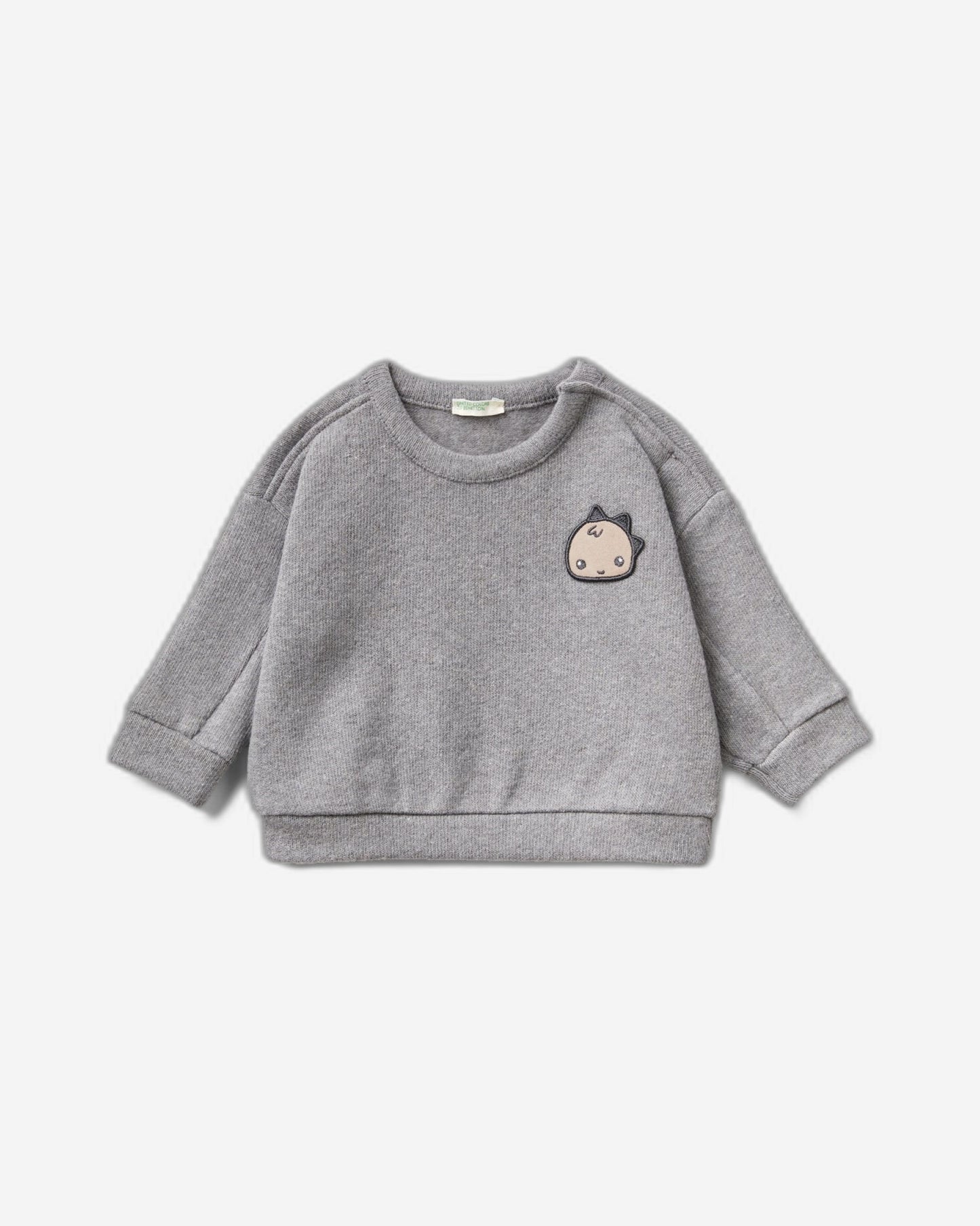 Sweatshirt in recycled cotton blend