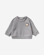 Sweatshirt in recycled cotton blend