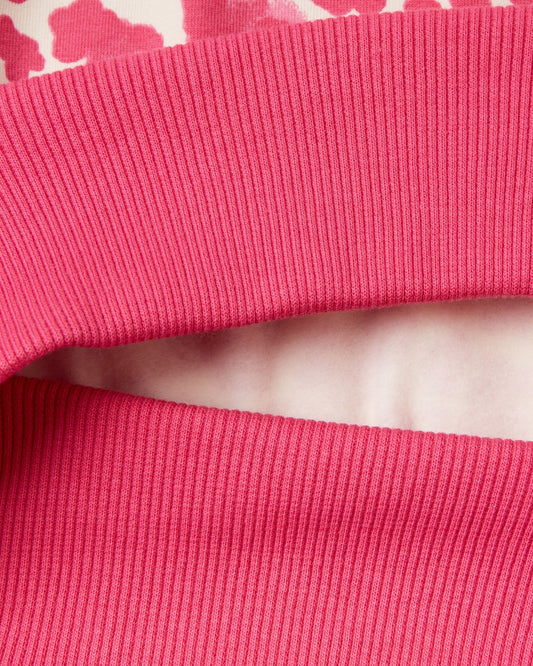 Animal print sweatshirt in stretch cotton blend