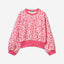 Animal print sweatshirt in stretch cotton blend