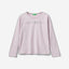 T-shirt in warm organic cotton with glitter