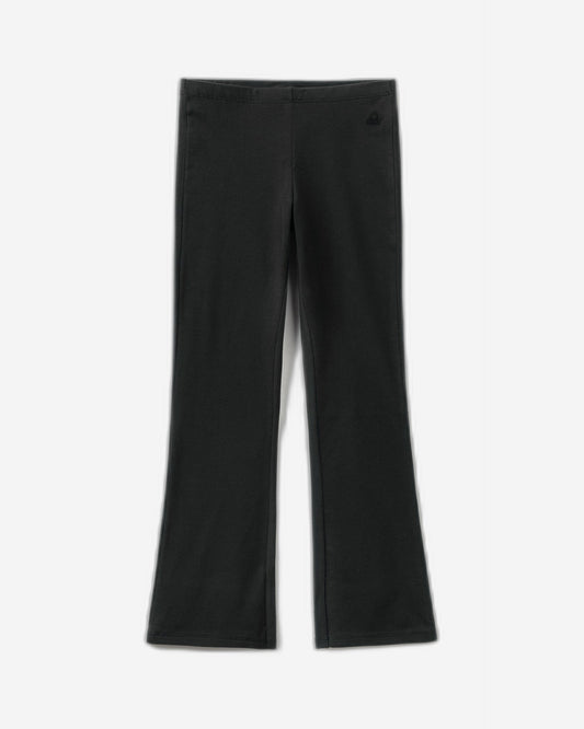 Flared leggings in stretch cotton