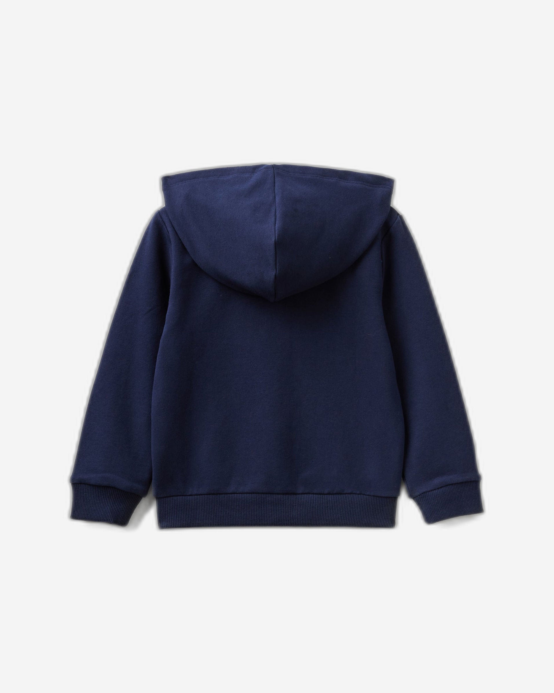 Warm sweatshirt with zip and embroidered logo