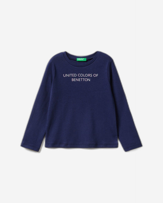 Long sleeve t-shirt with glitter print