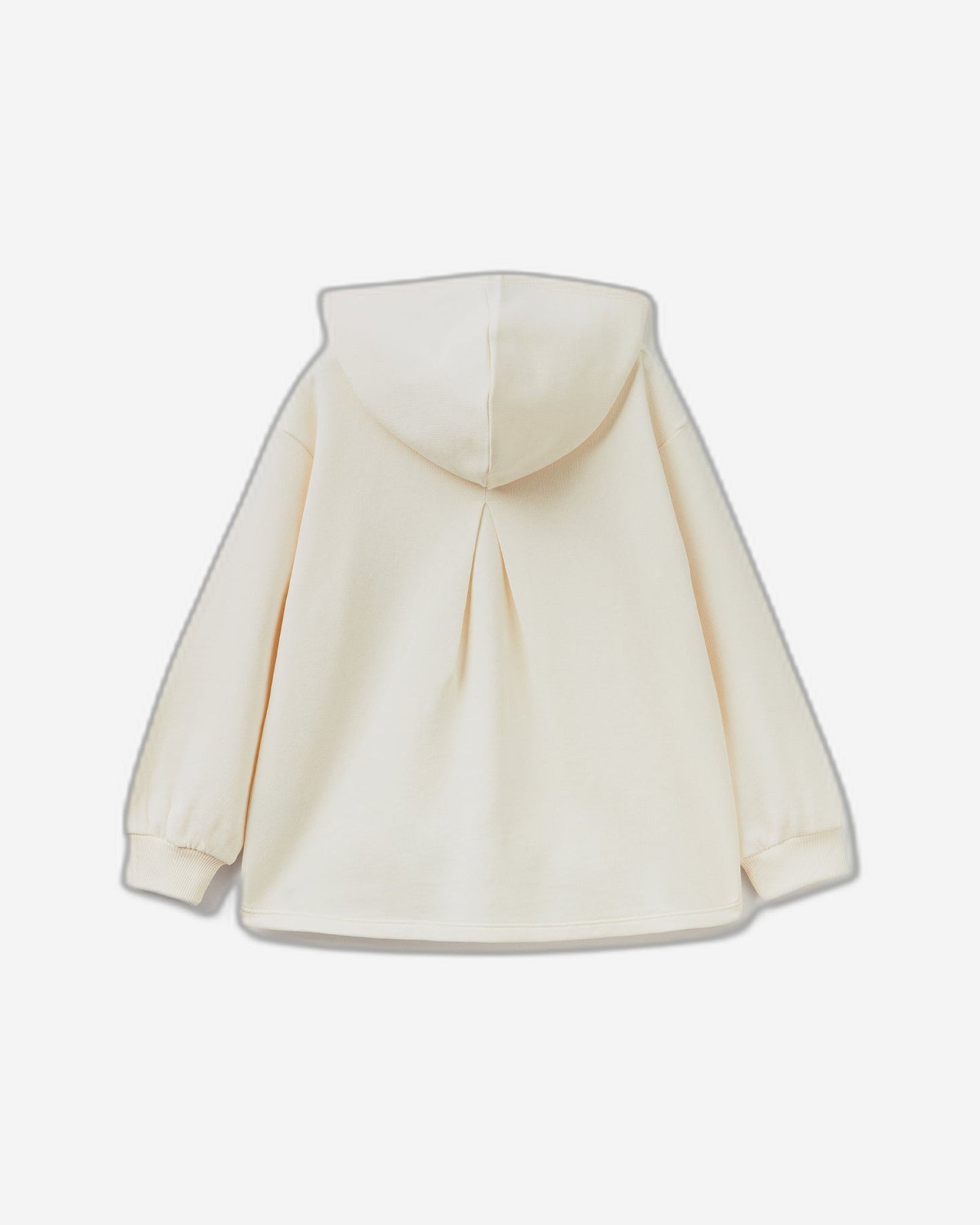 Zip-up sweatshirt with "BE" embroidery