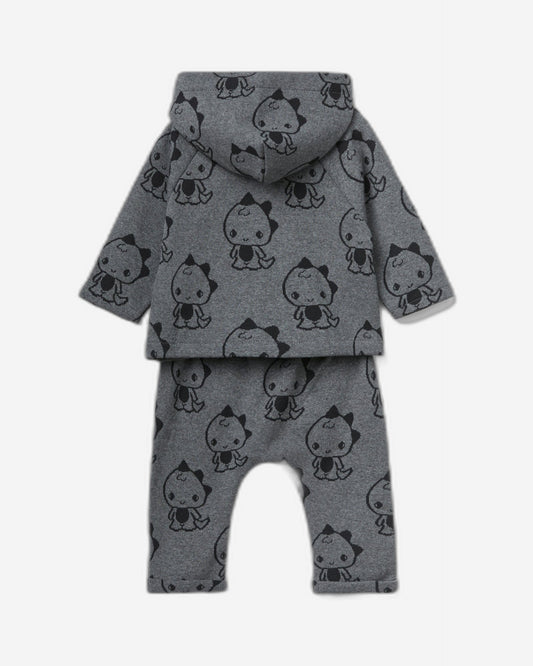 Outfit with dinosaur print