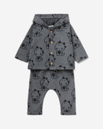 Outfit with dinosaur print