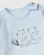 Warm t-shirt and trousers outfit