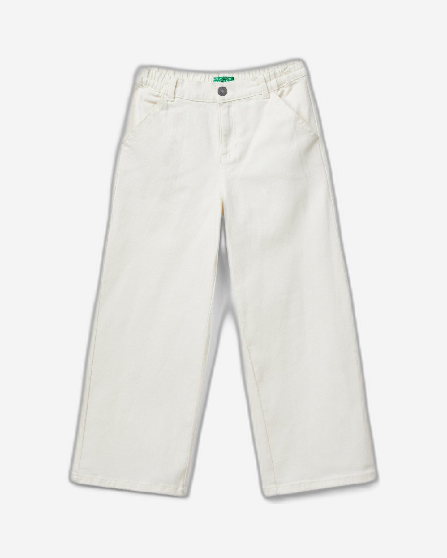 High-waisted straight fit trousers