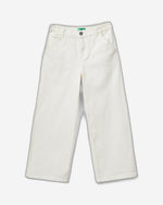 High-waisted straight fit trousers