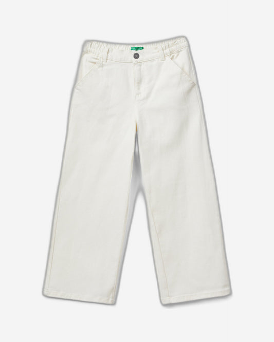 High-waisted straight fit trousers