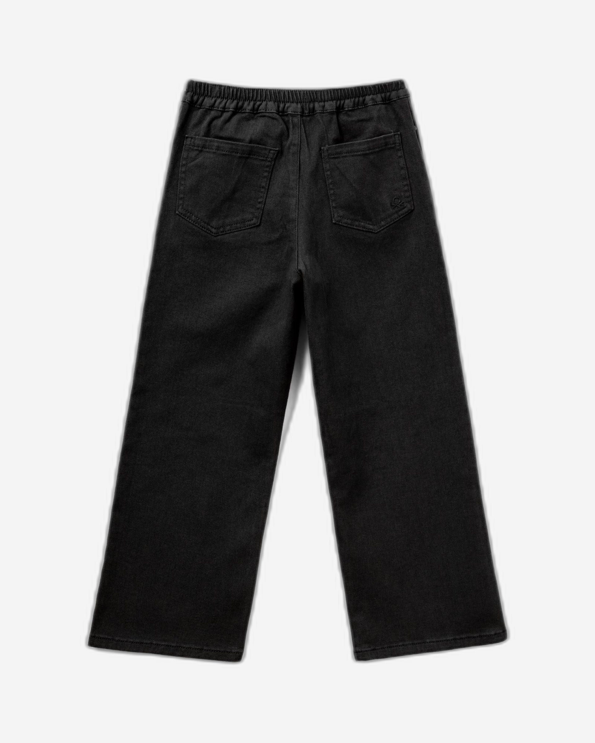 High-waisted straight fit trousers